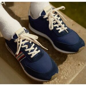 Seavees Men’s 10.5 Royal Runner Sneaker In Navy Blue Nylon & Suede